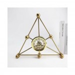 دیکۆری کاتژمێری زێڕینی لە سێگۆشەدا 350*50*300 سم