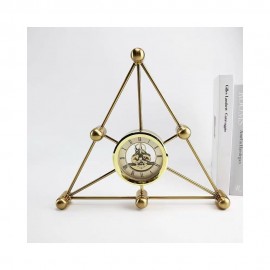 دیکۆری کاتژمێری زێڕینی لە سێگۆشەدا 350*50*300 سم