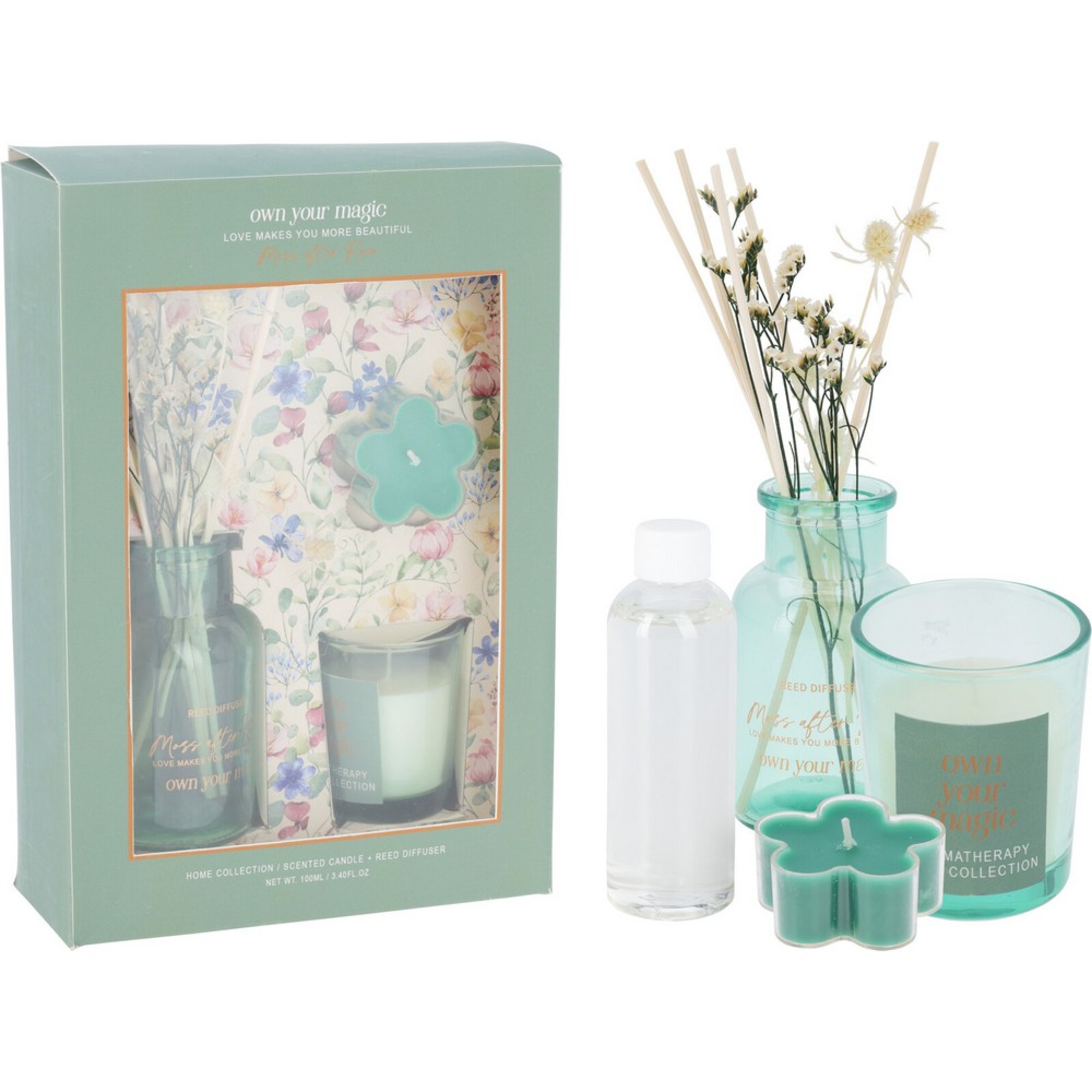 سێتی بۆنخۆشکەر و مۆم 3 دانە 2 جۆراوجۆر - CC5752300