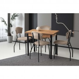 مێز جۆری سمارت 100*70+10 سم؛ دار سنەوبەری ئەتڵەسی 