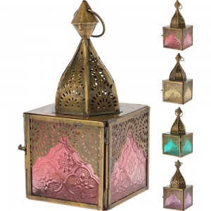 فانۆسی دیکۆری لەگەڵ شووشە بە ٤ ڕەنگی جۆراوجۆر - A65006190