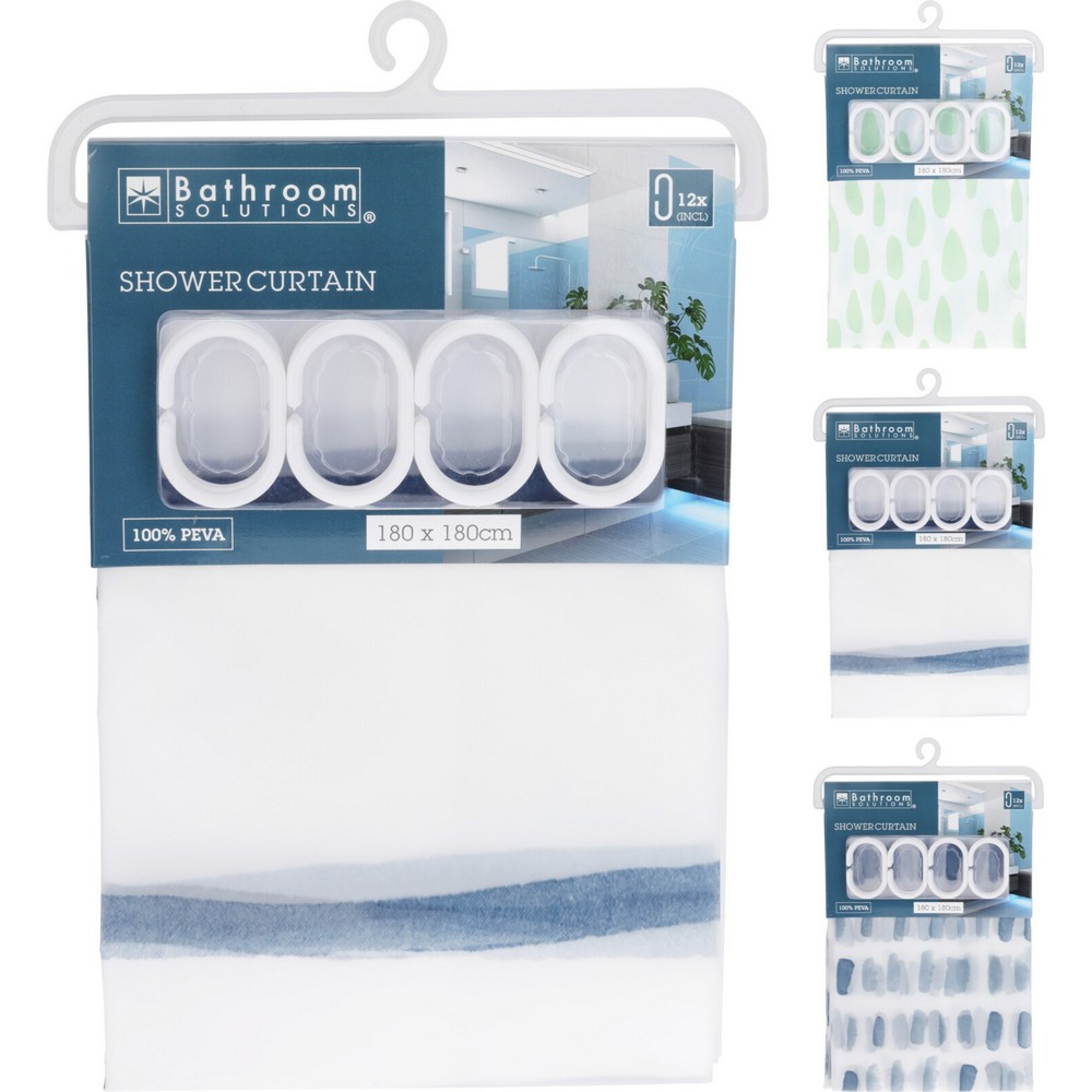 پەردەی دوش 180*180 سم بە 3 جۆراوجۆر - CY2300300