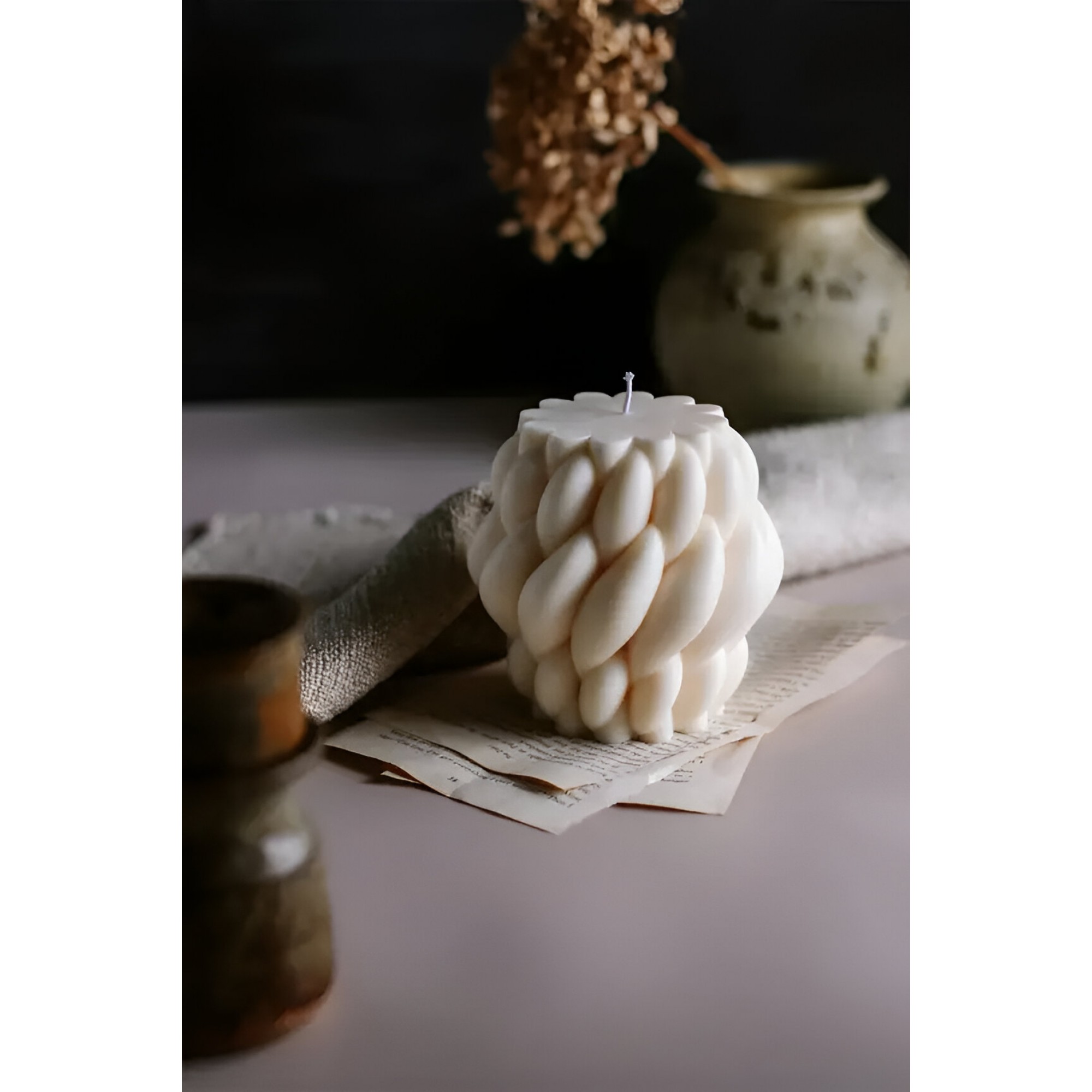 مۆم 4*5 سم - سپی - H-0632