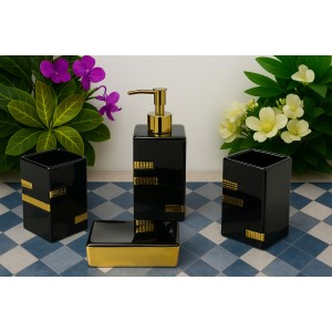 سێتی ئیکسسواراتی گەرماو - ڕەش و زێڕین - SMT-211