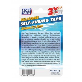 شریتی سیلیکۆنی خۆ-لکێنەر 25 ملم*1.5 م; ڕەش