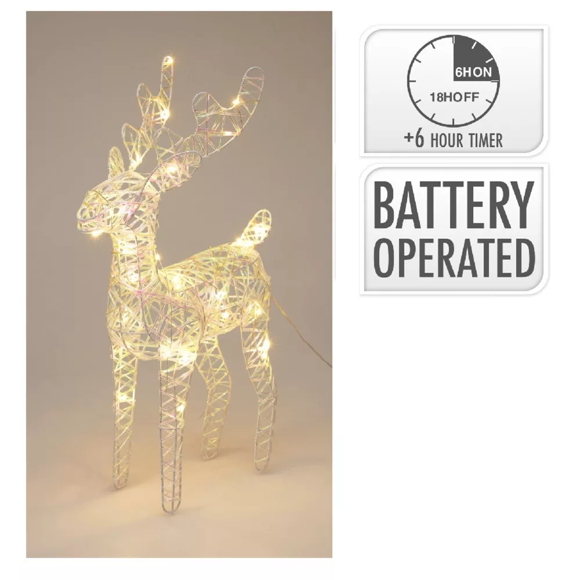 ئاسکی نوێل بە لێد 37 سم؛ سپی - AMZ201610