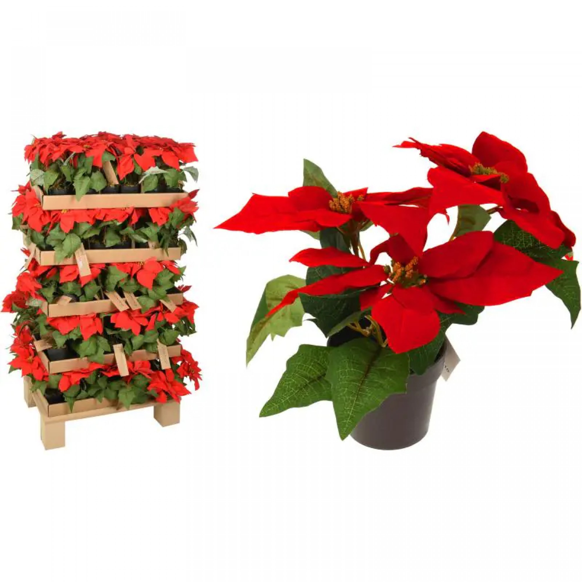 گوڵی دەستکردی سەری ساڵ 19سم؛ سوور - MT1000200