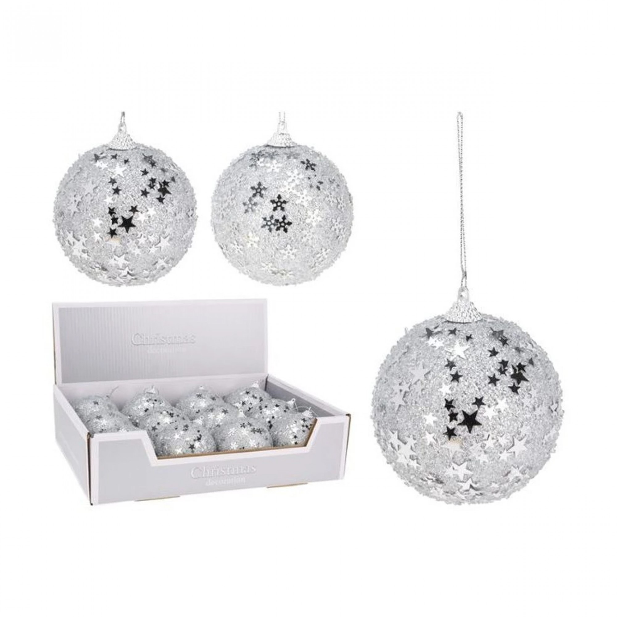 تۆپی کرێسماس 80 ملم؛ زیوی - ABJ443210