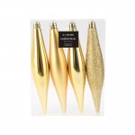 سێتی دیاری دیکۆری کرێسمەس 4 دانە؛ زێرین - AVS101200