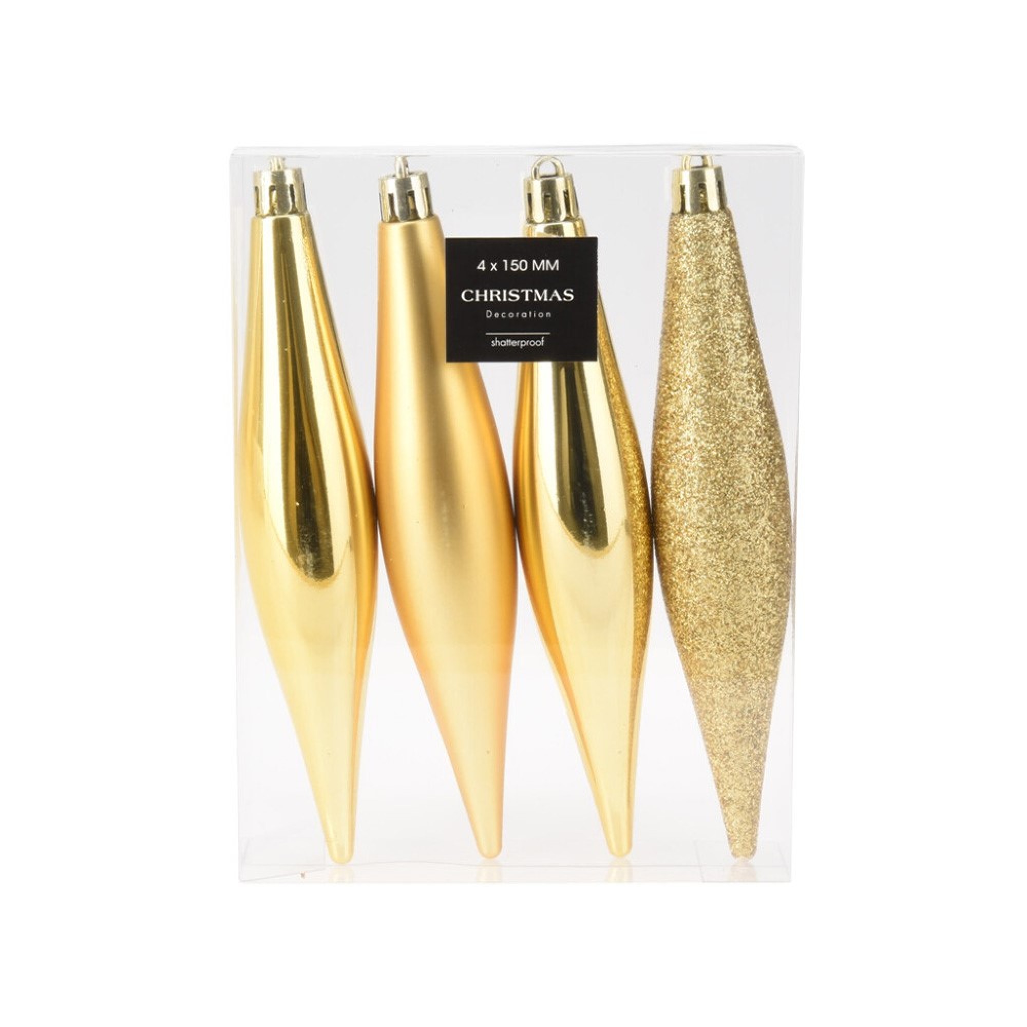 سێتی دیاری دیکۆری کرێسمەس 4 دانە؛ زێرین - AVS101200