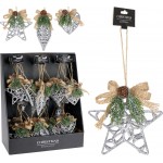 دیاری دیکۆری کرێسمەس 15 سم؛ زیوی - CAA820050