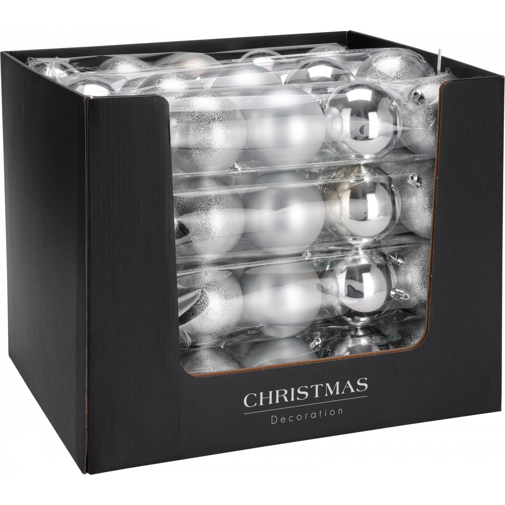 سێتی تۆپی کرێسمەس 5*80 ملم؛ زیوی - CAR101510