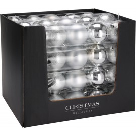 سێتی تۆپی کرێسمەس 5*80 ملم؛ زیوی - CAR101510