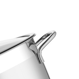 مەنجەڵی ستیل لەگەڵ قەپاخی شووشە 22*12 سم 4.50 لیتر - VSAP-4318V