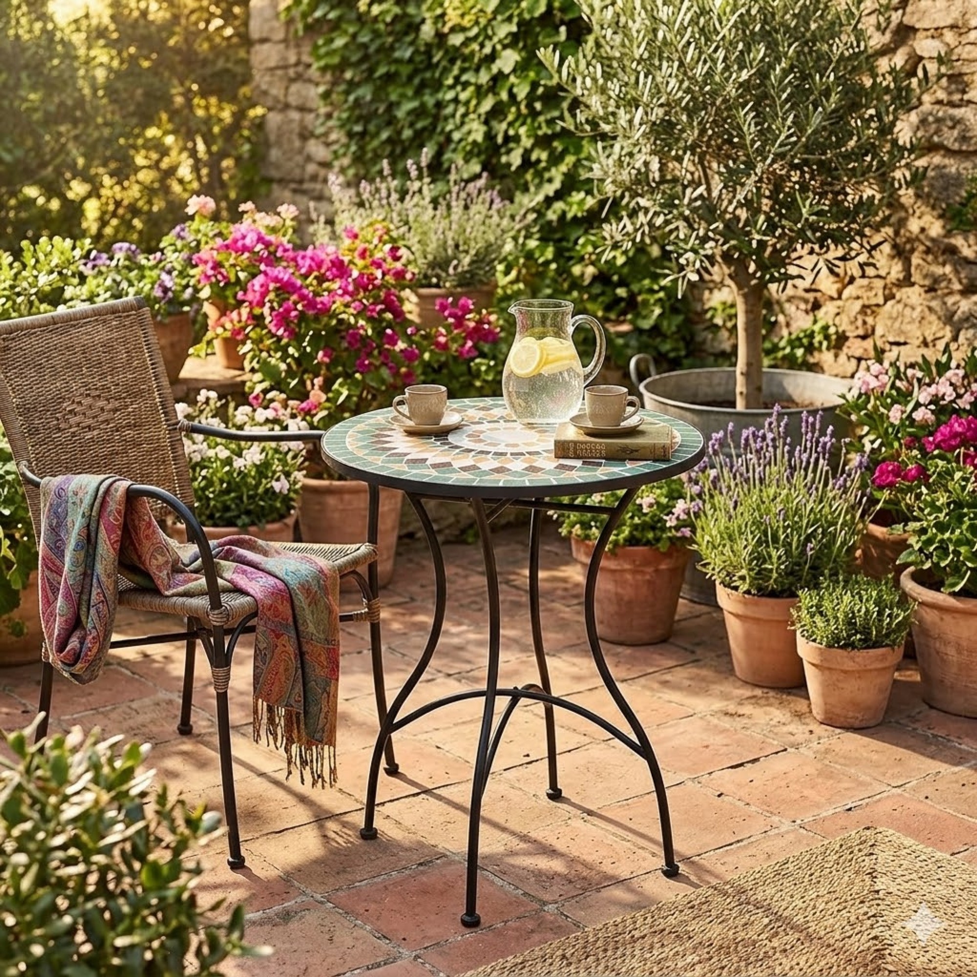 مێزی باخچەی بیسترۆ ٦٠*٧٢ سم - X75000550