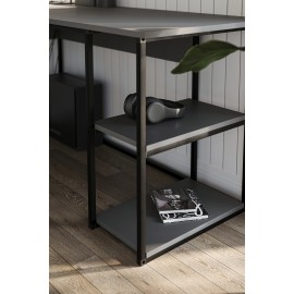 مێزی ئۆفیسی گۆشە 60*120 سم ;ئەنتراسیت