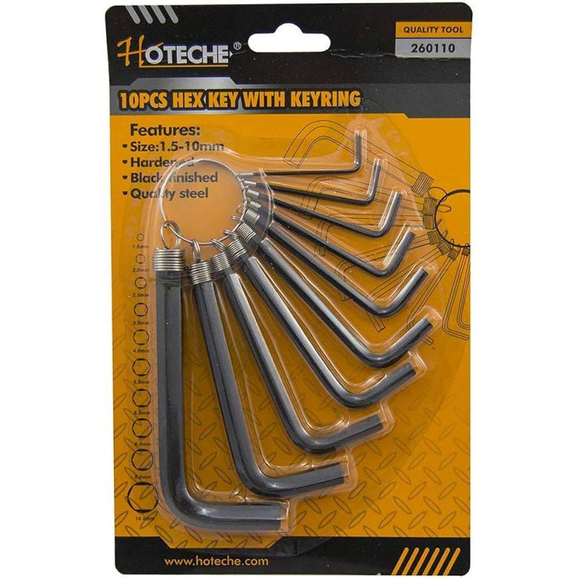 سێتی کلیلی هێکس 10 دانە