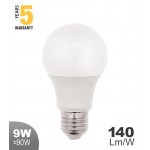 گلۆپی لێد A60 نۆ وات E27 ; ڕەنگی زەرد (2700K) - 1517031