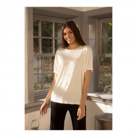 پێنێلۆپ  تیشێرتی بەیلی قۆڵ کورت رەنگی بێجی کراوە  L