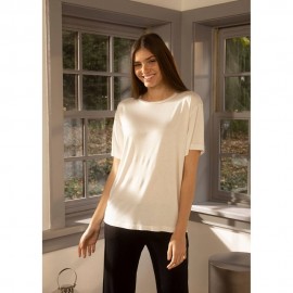 پێنێلۆپ  تیشێرتی بەیلی قۆڵ کورت رەنگی بێجی کراوە XL