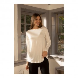 پێنێلۆپ  تیشێرتی بەیلی قۆڵ درێژ رەنگی بێجی کراوە XL