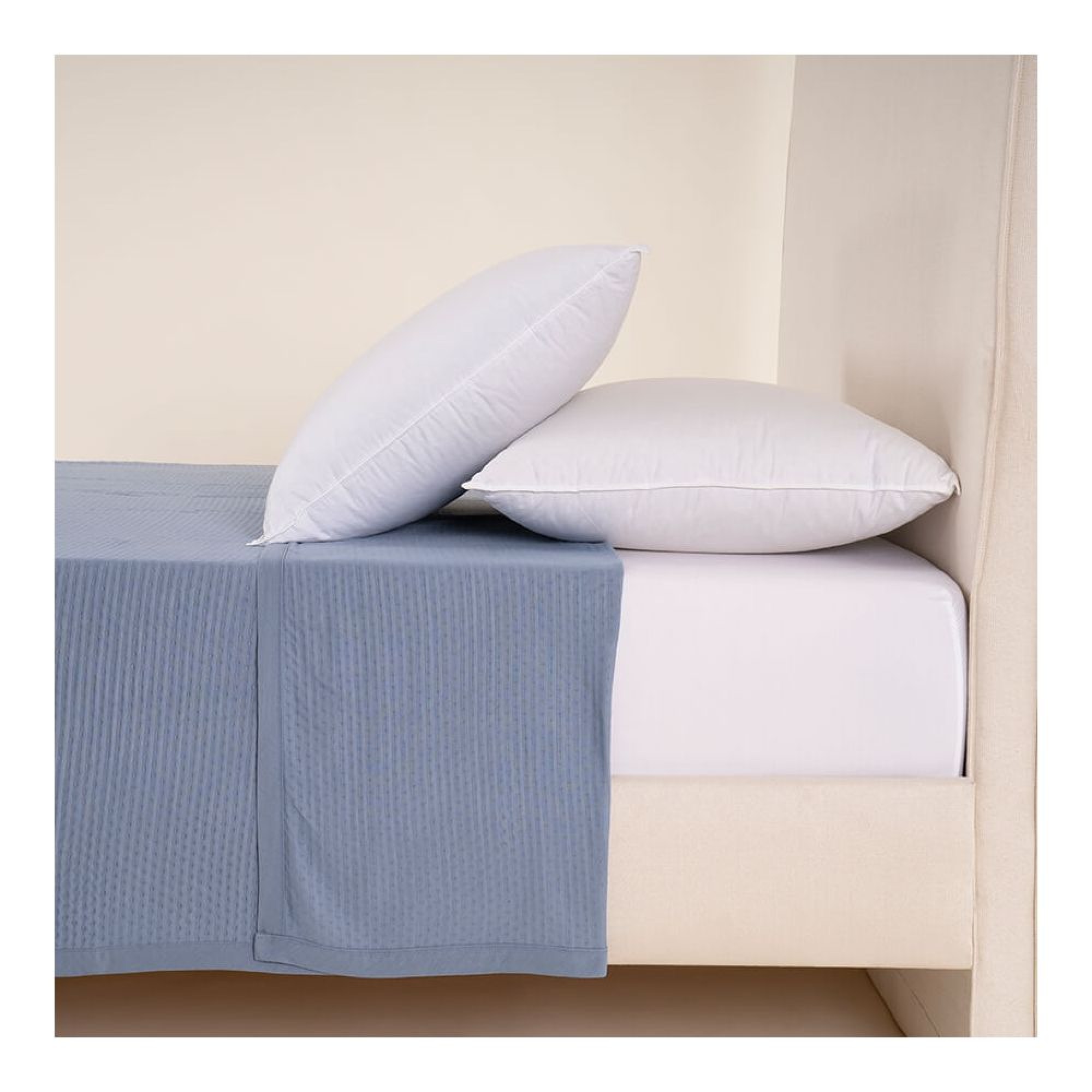 چەرچەفەی جێگای نوستن جۆری سیلین 180 داو 160*200+35 سم - شینی جینز