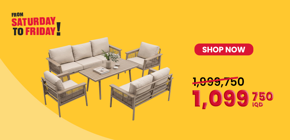 Oster Aluminum Lounge Set 3+2+1+1 + Table