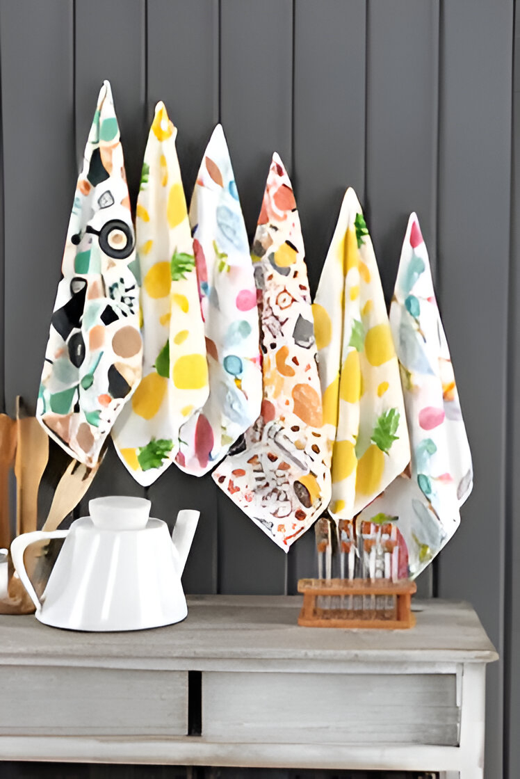 قطعة قماش تنظيف من الألياف الدقيقة (3 قطع) منقوشة 40*40 سم