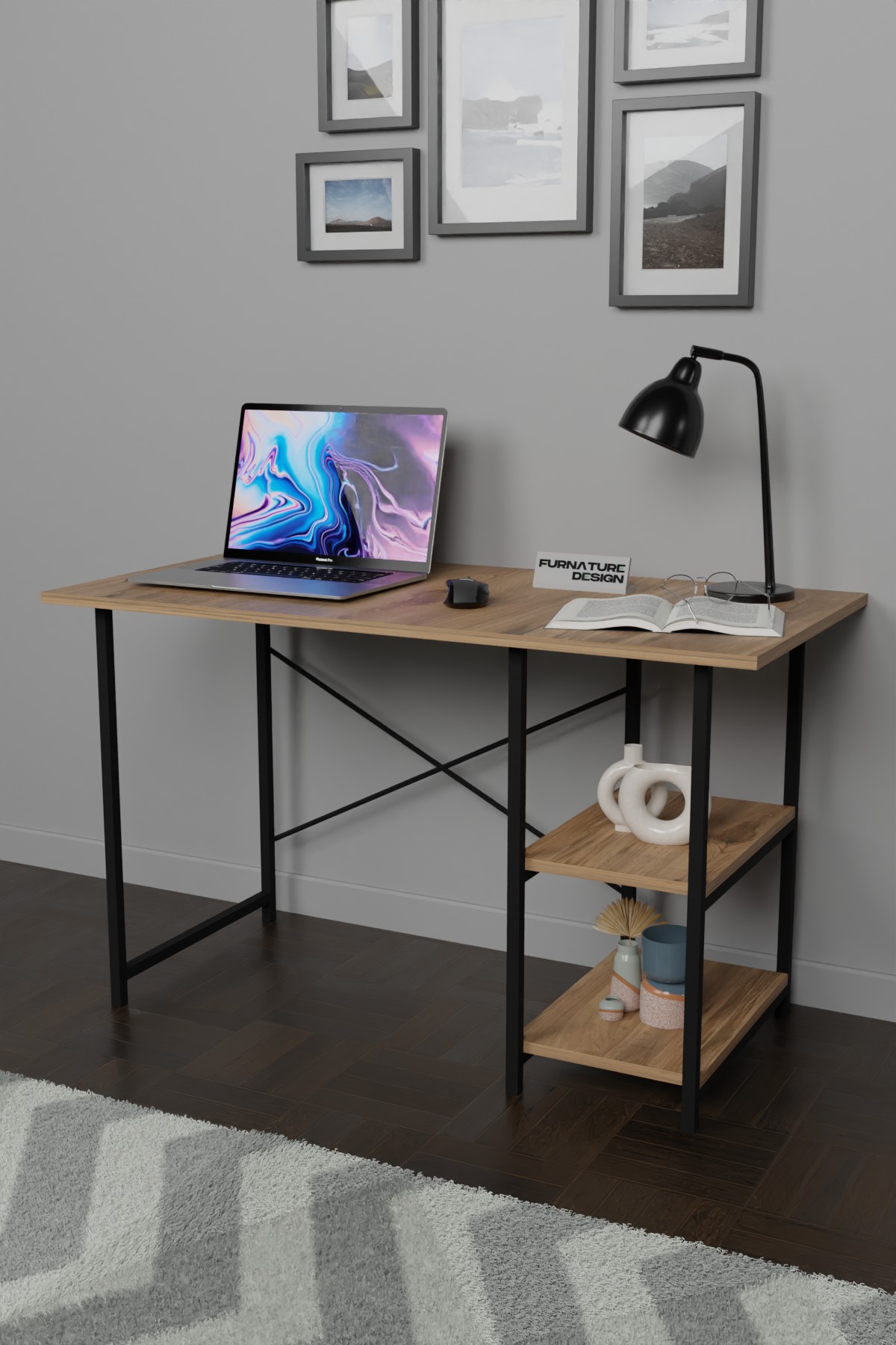 Furnature Design Study Desk 60*120 Cm; Pine