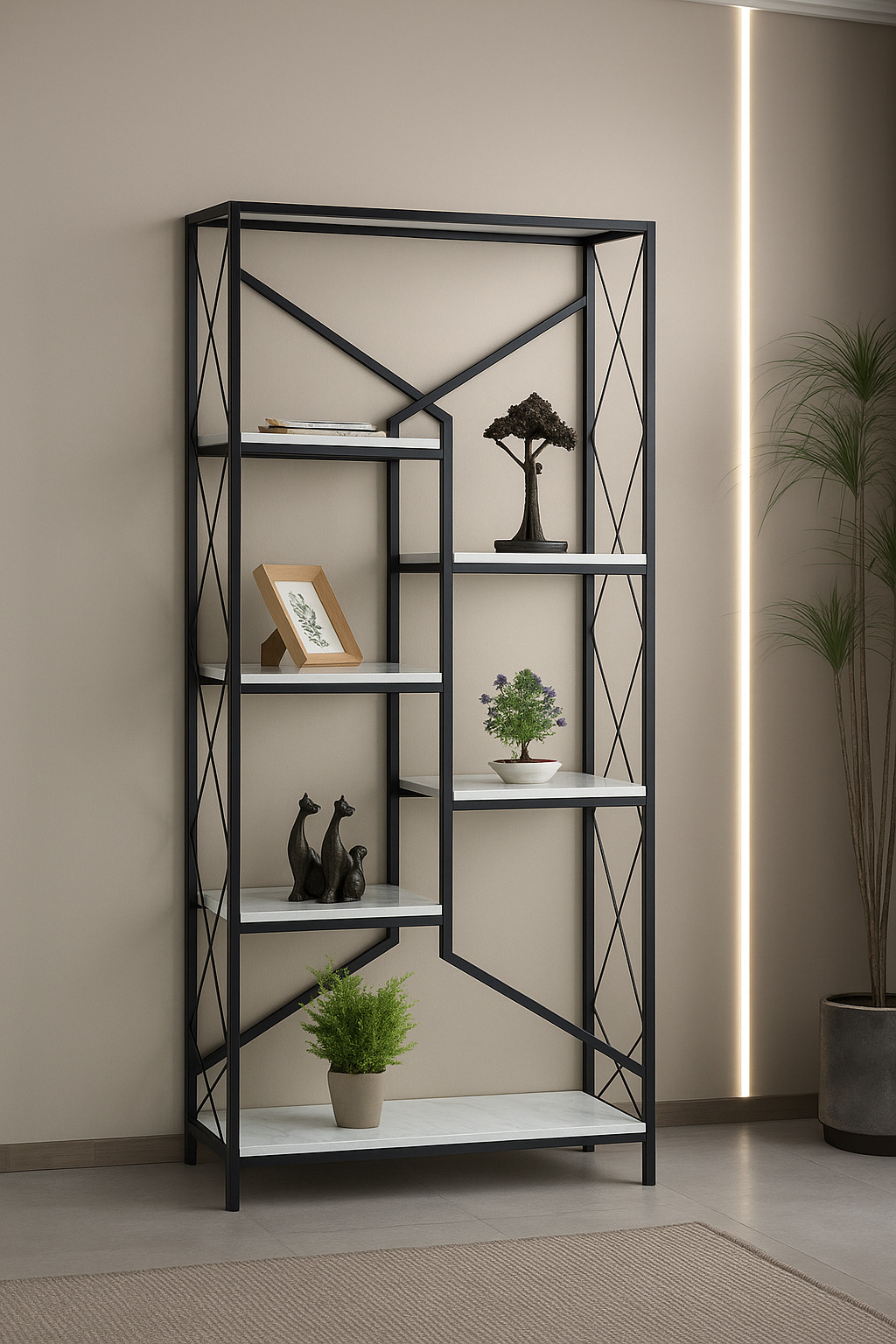 Mobilgen  Vega Bookcase; Black
