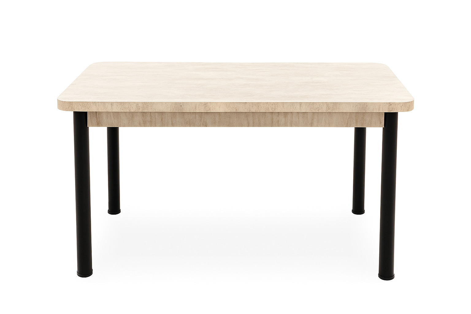 Mobilgen  Table White - Black Foot 120*70