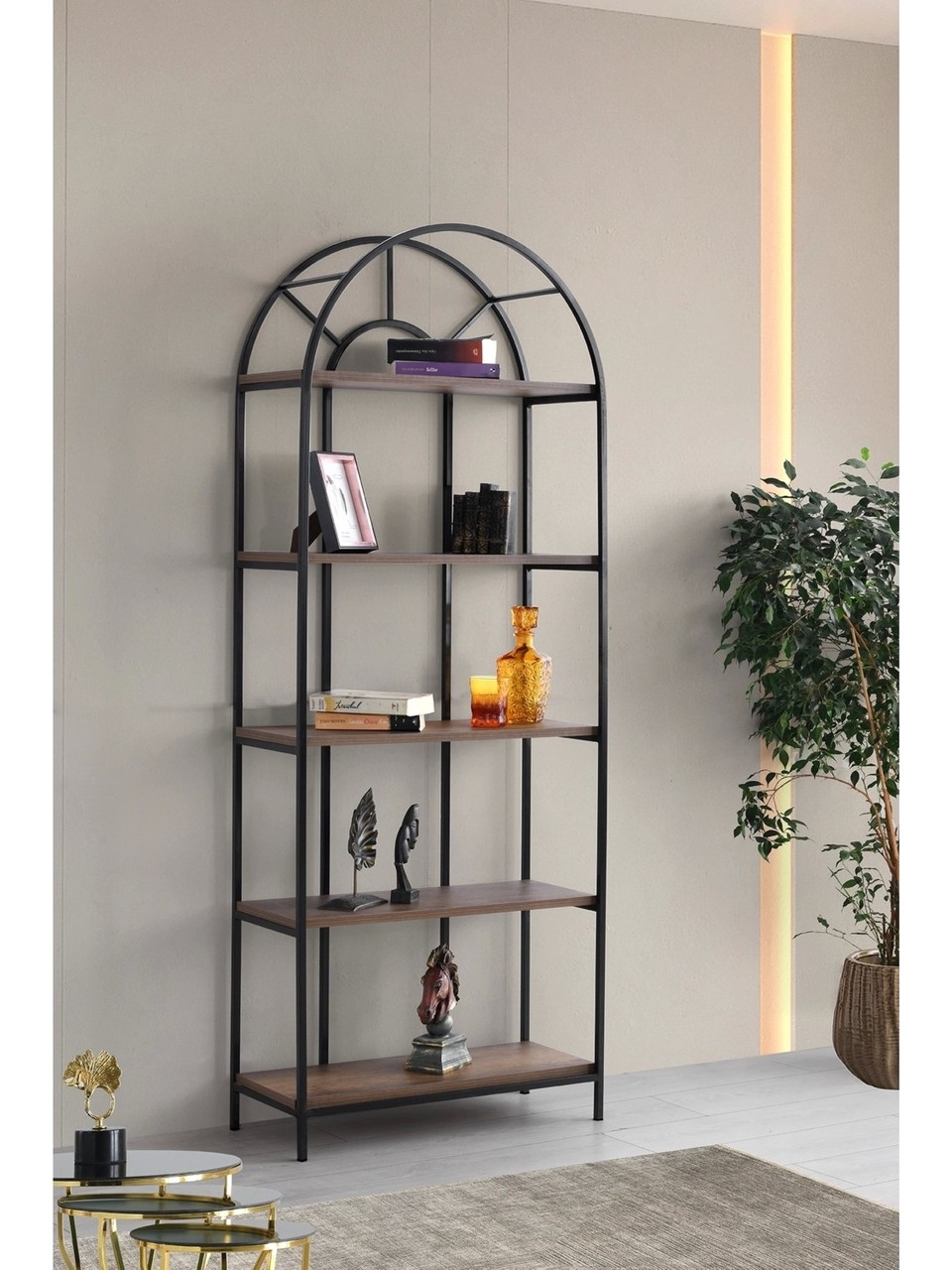 Mobilgen  Gündüz Bookcase - Baroque Walnut
