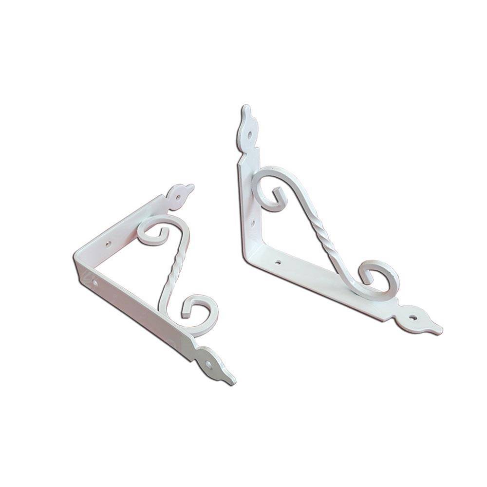 Decormet Ferrous Shelf Brackets 19X25 White