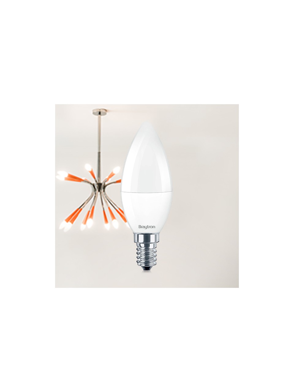 LED Candle Bulb Warm White 3000K 5W E14 - BA09-00510