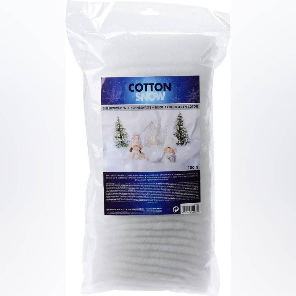 Koopman Fake Artificial Snow Cotton -Zigzag 100Gr