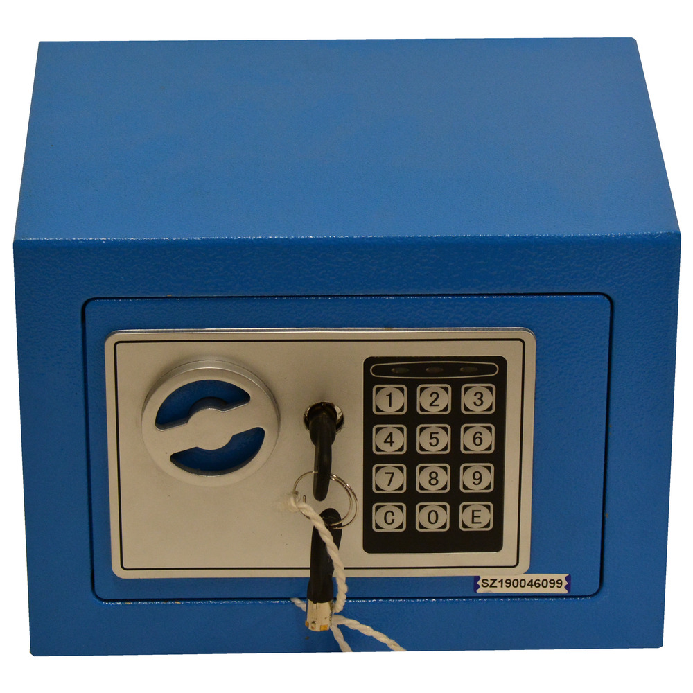 Sofia Bau Steel Safe Box 170*230*170 mm; Blue