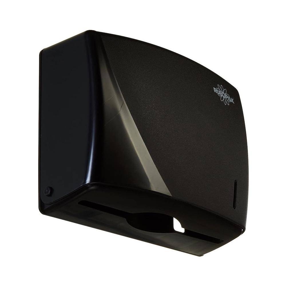 منظومة بلاستيكية لمحارم ورق مطوية بشكل Z عدد 200 لون أسود