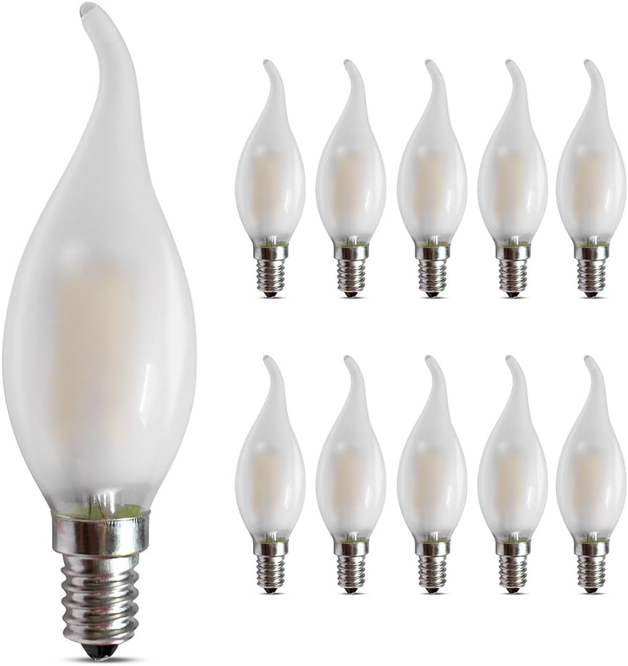 Candle LED Bulb E14 C35 Clear Glass Warm White 2700K