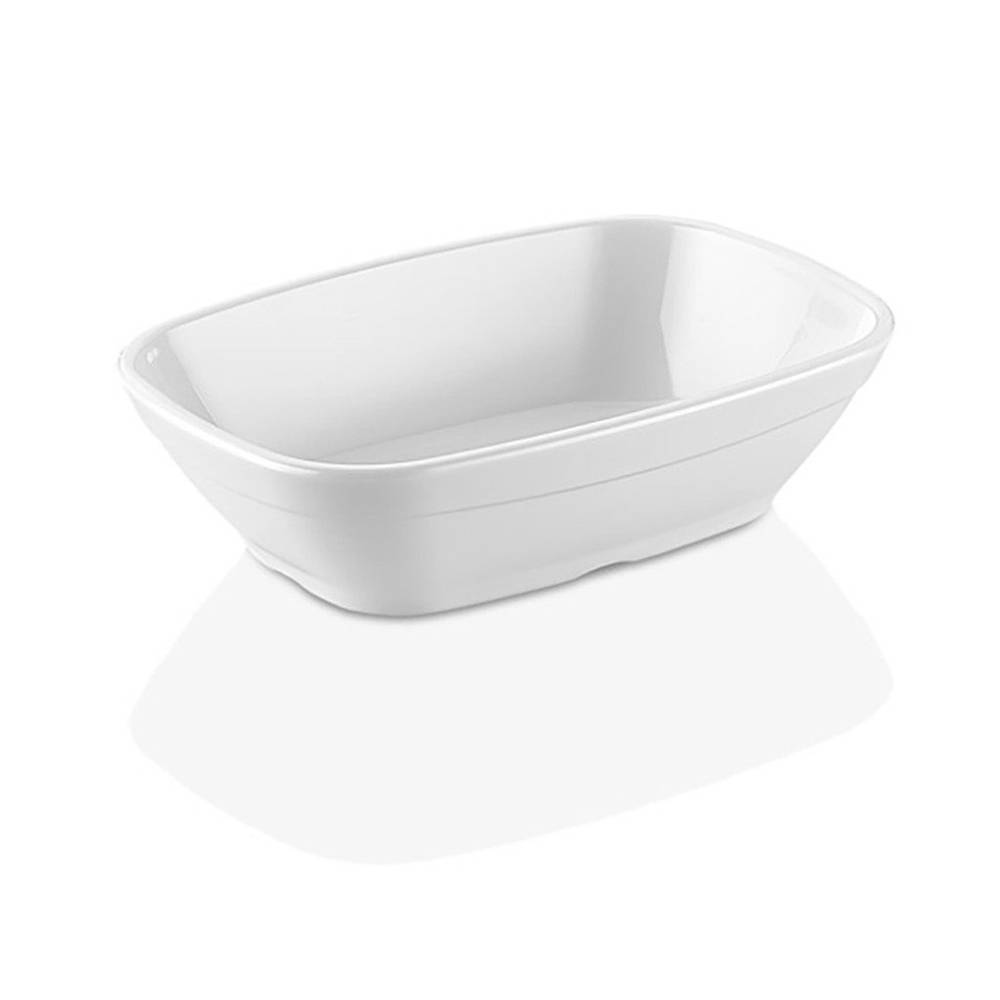 صحن طعام القارب المربعة / 17سم