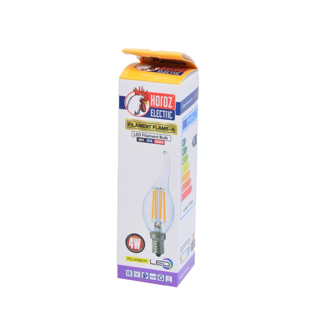 LED Filament Bulb 4W 2700K E14 220-240V - 001-014-0004