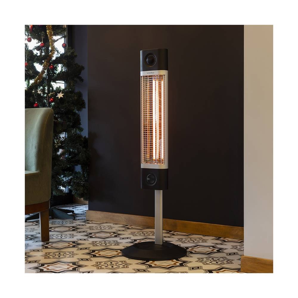 مدفأة الأشعة تحت الحمراء لون أسود