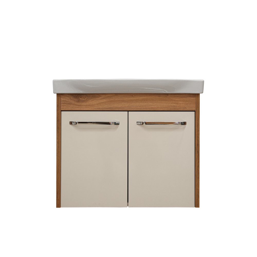 Orka Oro Lower Module Bathroom Cabinet 65cm; Dorado/White
