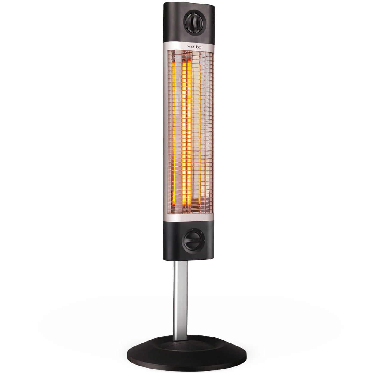 مدفأة كهربائية 1700 واط؛ أسود - CH-1800