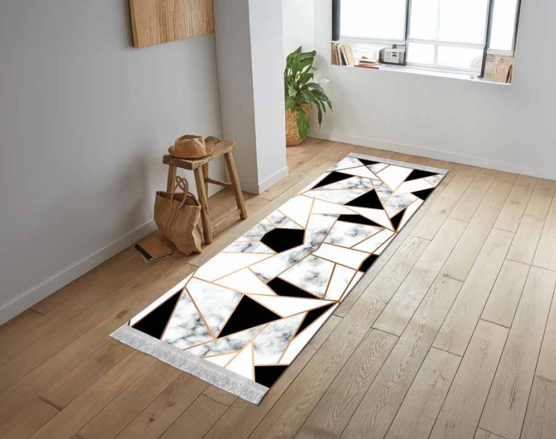 Digitally Printed Velvet Oval Rug 60x100 cm - 00456