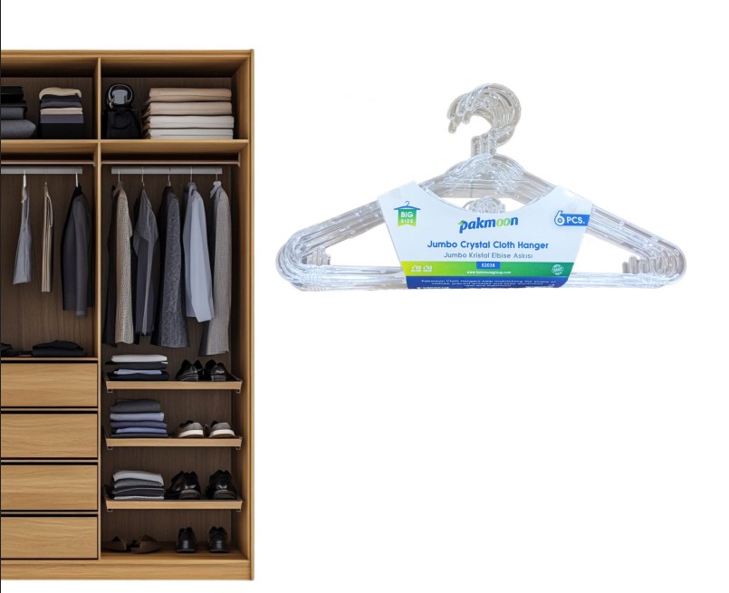 6 pcs Clothes Hanger (JUMBO KRISTAL)