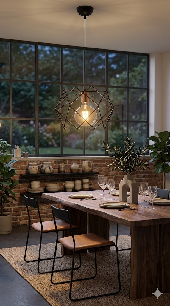 Tascan Prizma Single Pendant Chandelier ; Black image 1