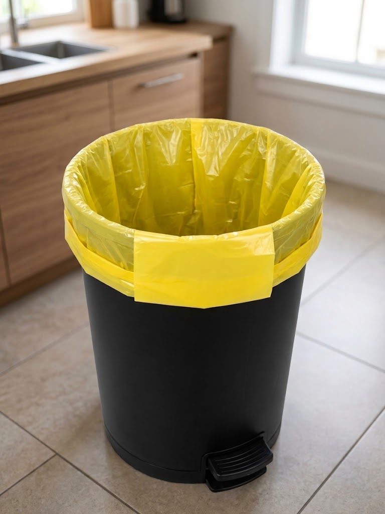 55L Large Garbage Bags 15-Pack 65x80cm