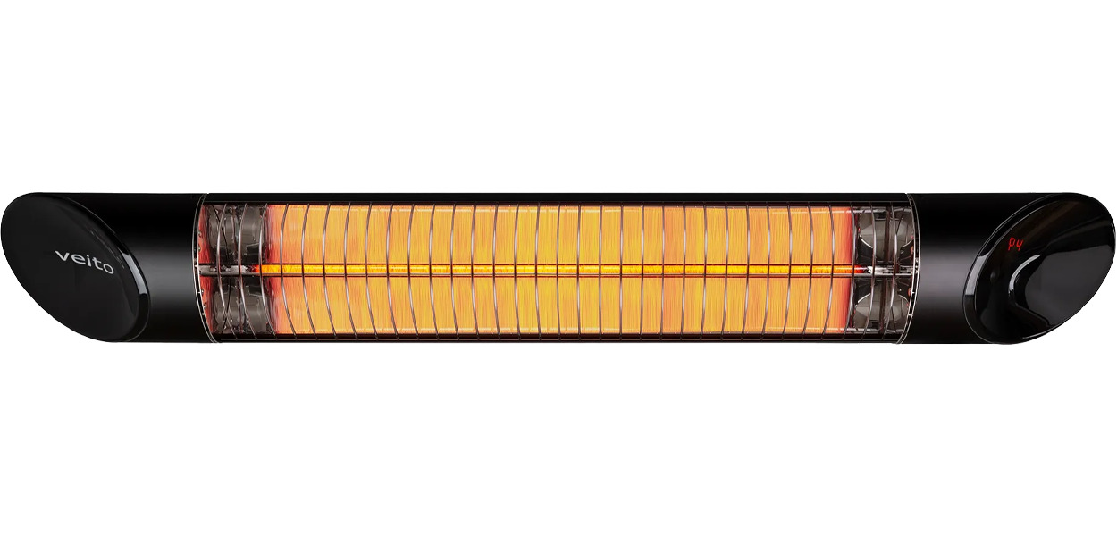 گەرمکەرەوەی کاربۆن 2000 وات; ڕەش