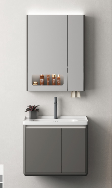 oster Oster Oster Pvc Bathroom Cabinet Set 80cm 80 cm black-grey size: 80cm