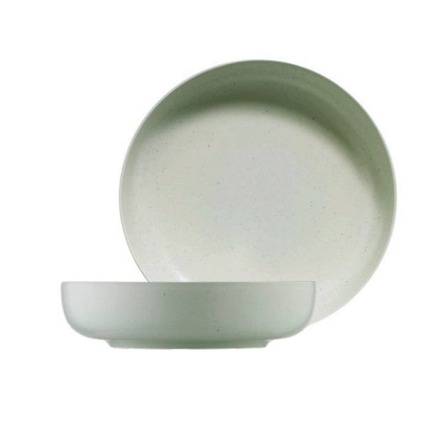 Moderna Deep Plate 20cm ; Pearl Matt Green+Blue - MOD20CK720162
